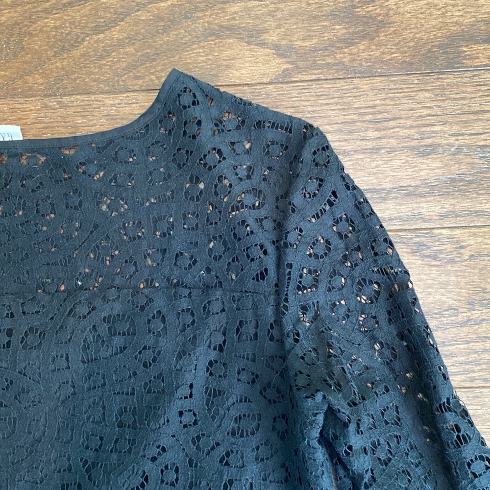 Black lace top